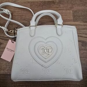 Juicy Couture Mini White Handbag With Strap. NWT.